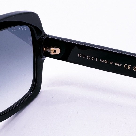 NEW GUCCI SUNGLASSES GG1337S 001 WOMEN SQUARE BLACK EYEWEAR GUCCI - Picture 10 of 12